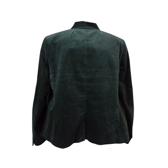 J.Crew Velvet Emerald Green Blazer Womens 14 Holiday Party Business Lined Modern - Picture 2 of 13